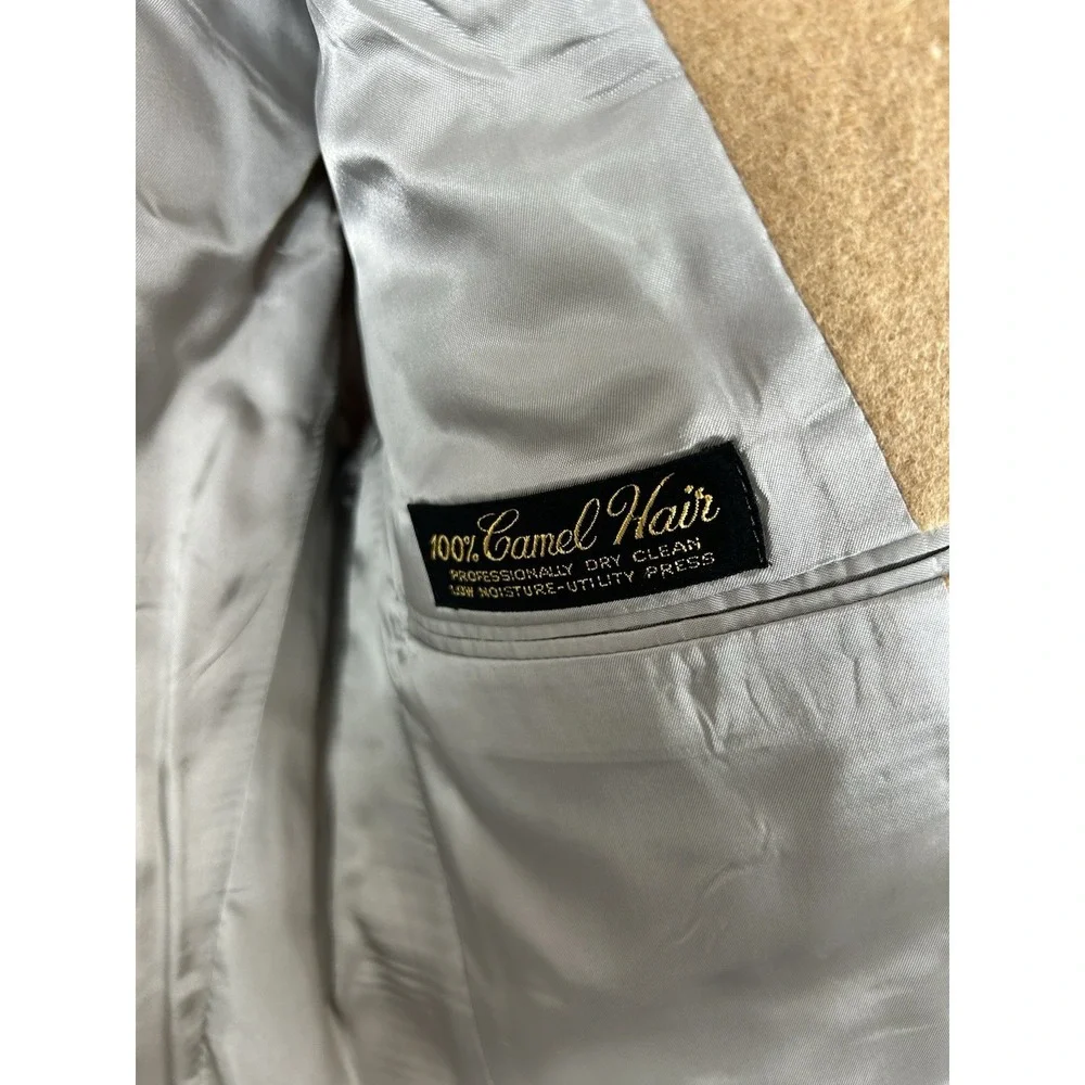 Hart Schaffer & Marx Men's 100% Camel Hair Blazer Size 40 Vintage Classic Casual